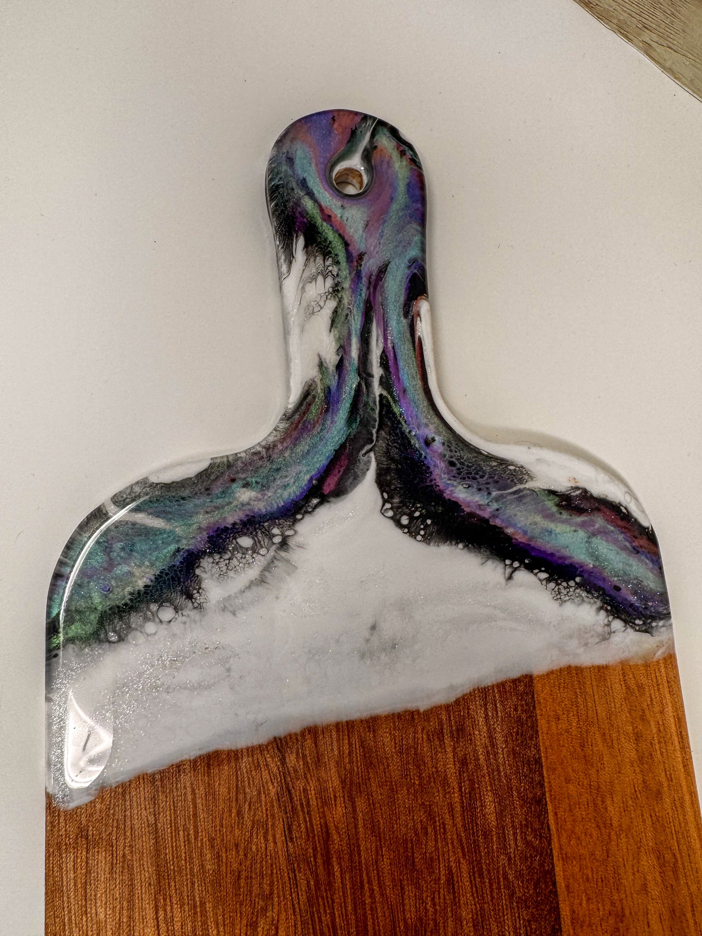 Abalone Mica Marble Charcuterie Board - 15x7 (0.3" Thick) (C)