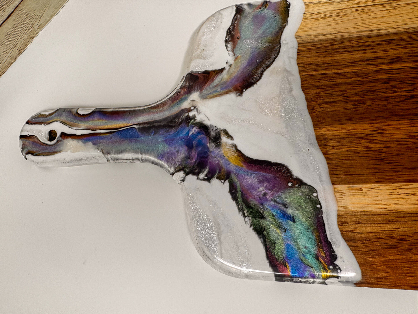 Abalone Mica Marble Charcuterie Board - 17x7 (0.5" Thick) (D)
