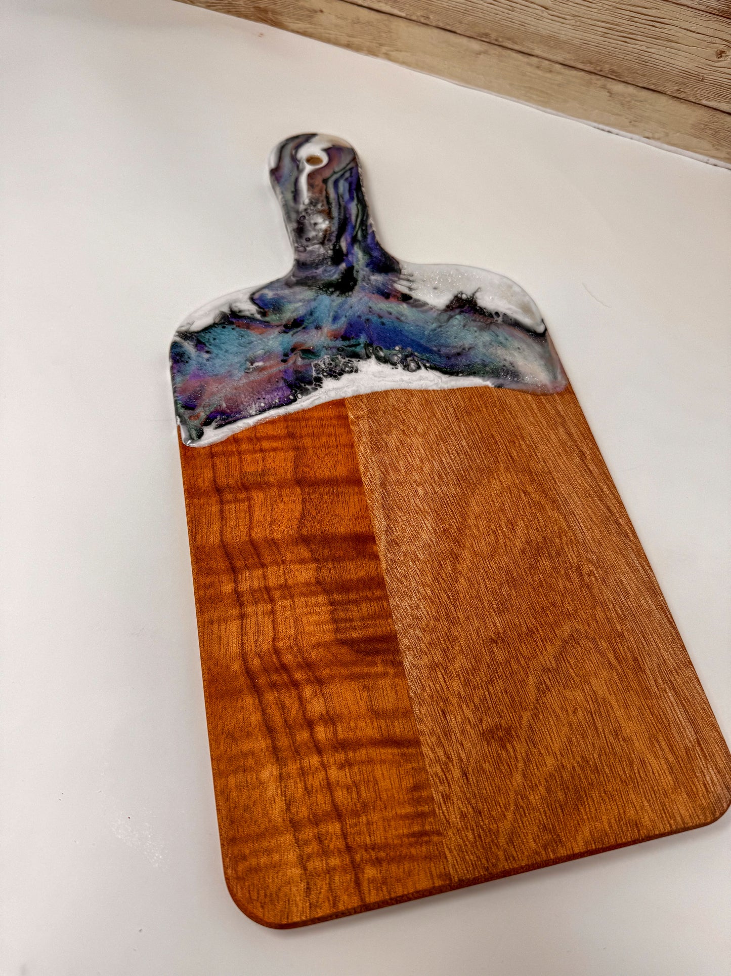 Abalone Mica Marble Charcuterie Board - 15x7 (0.3" Thick) (D)