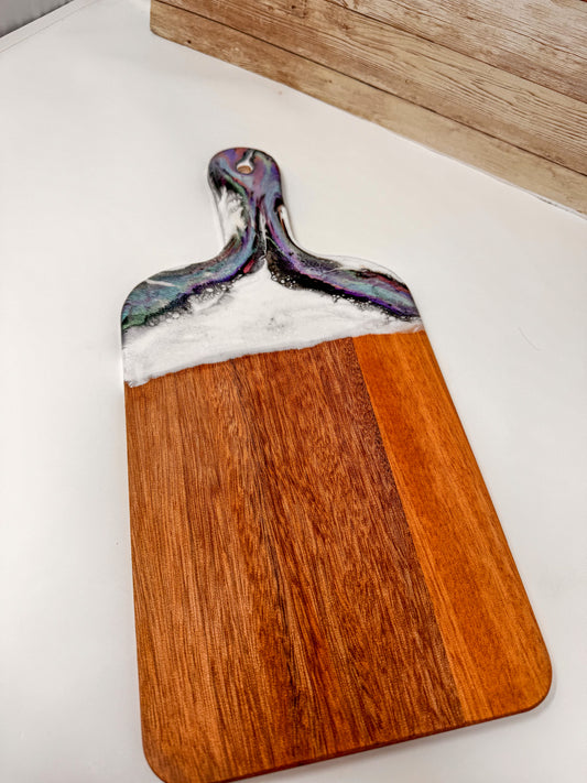 Abalone Mica Marble Charcuterie Board - 15x7 (0.3" Thick) (C)