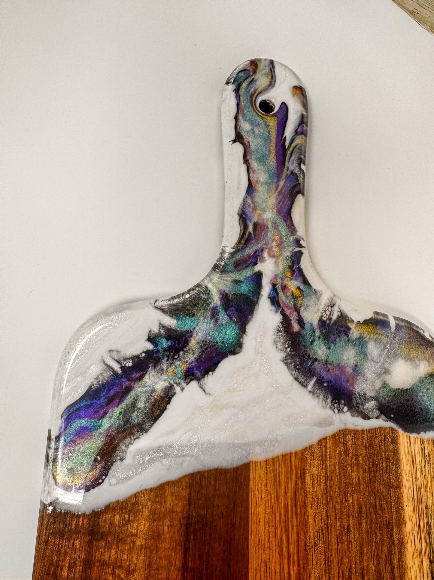Abalone Mica Marble Charcuterie Board - 17x7 (0.5" Thick) (A)