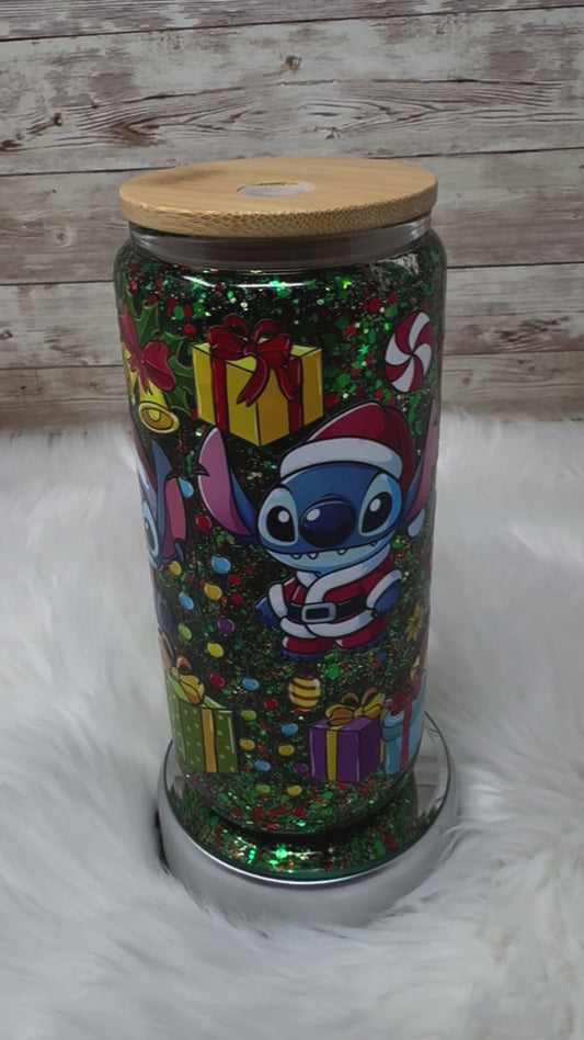 Experiment 626 Christmas - Snow Globe Cup - 16 oz Glass